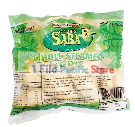 Golden Saba Whole Steamed Banana 1.82kg
